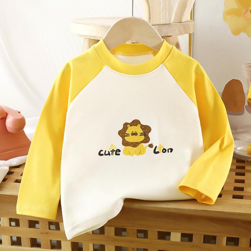 Children's Pure Cotton Long-Sleeve T-Shirt - Autumn New Arrivals for Boys & Girls