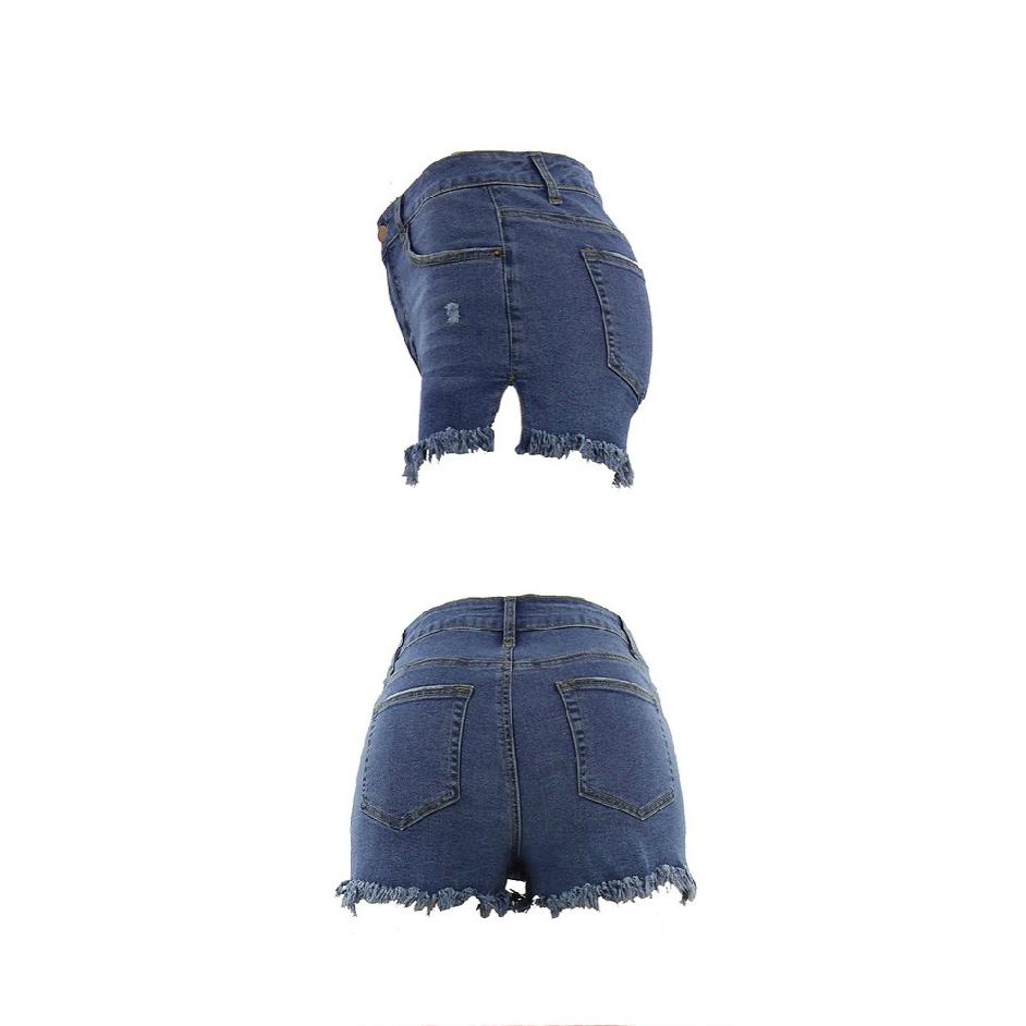 Women Fashion Ripped Jean Shorts Tassel Jeans Summer Sexy Denim Shorts Comfortable High Quality Unique Beautiful and Most Striking Clothes