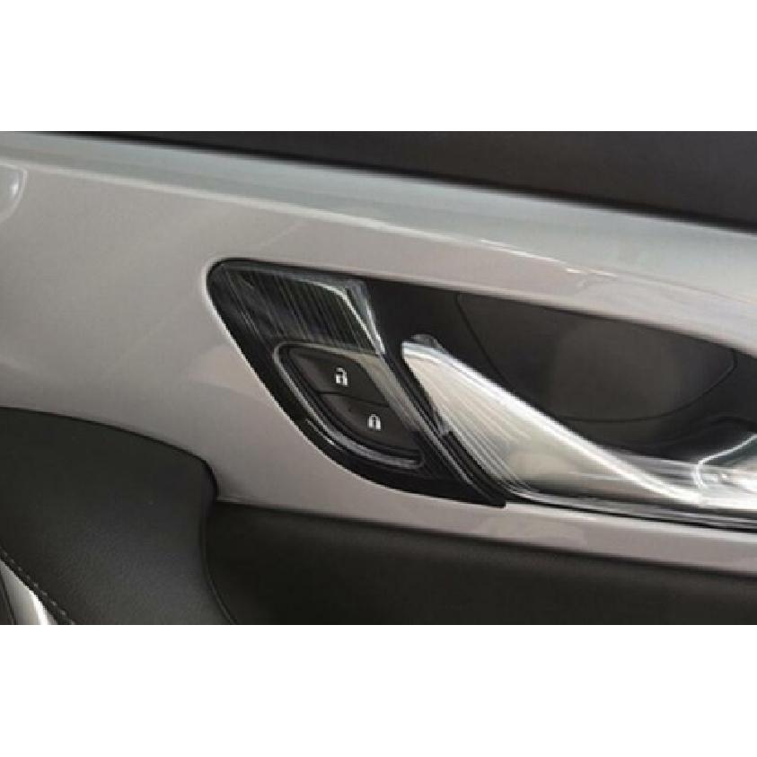 For Chevrolet Blazer 2019-21 Black Titanium Inner Door Handle Bowl Frame Trim 2X