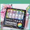 Retractable Pens Ballpoint Drawing 36pcs 08mm 60 Colors 10 In 1 Roller Ball Pen Spot Liner Marker