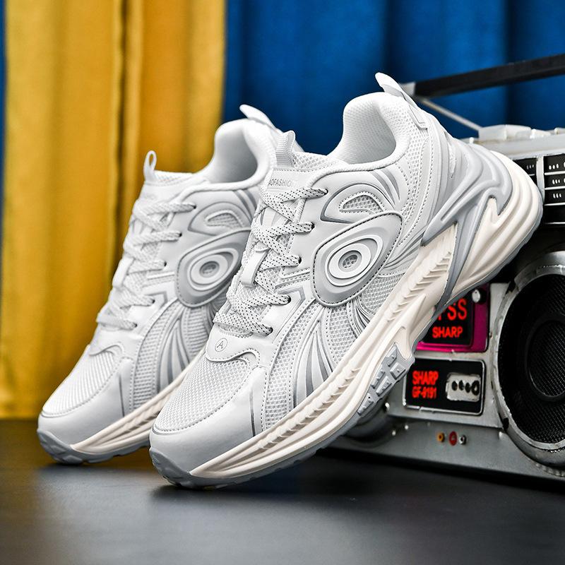 Dad shoes women's spring and summer thick-soled casual sports shoes women's mesh breathable height increase lightweight soft-soled non-slip running sh