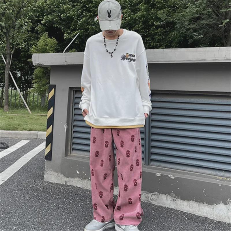 Women's High-Waist Corduroy Wide-Leg Pants - Slim, Casual, Straight Fit for Spring & Autumn 2023