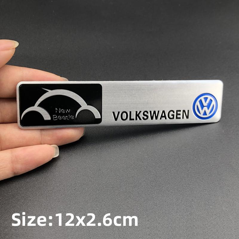 LMN1 Emblems Volkswagen Series Aluminum Badge Car Body Stickers Decals For VW GTI Polo Golf Passat Tiguan Arteon Touareg Taigo Caddy