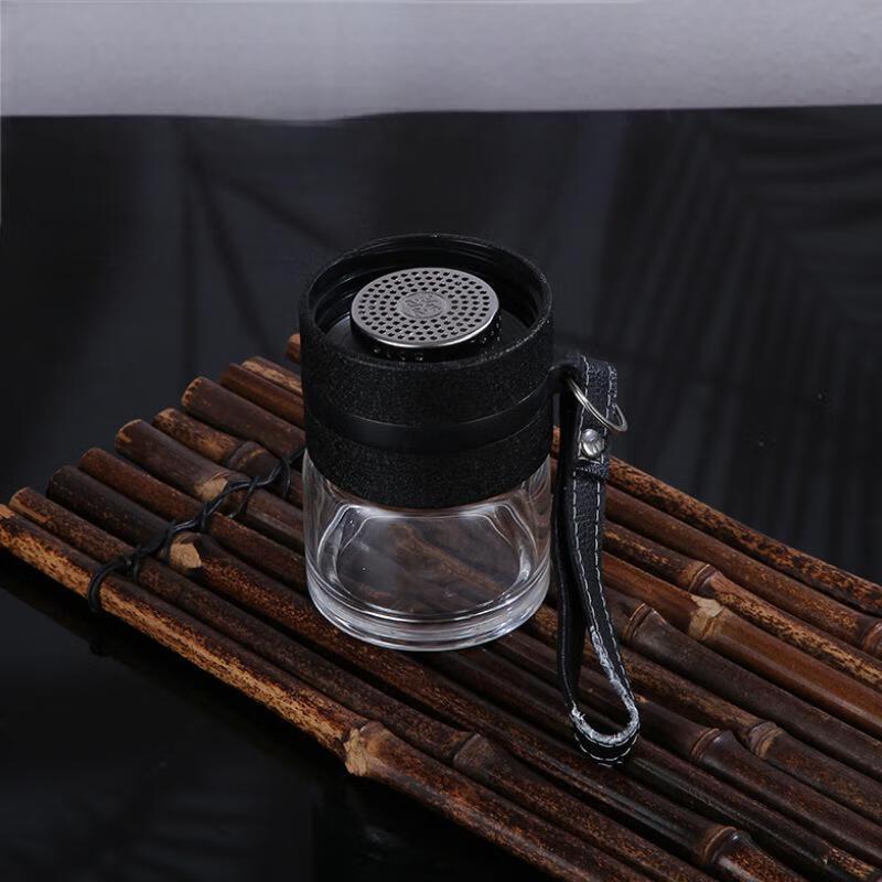 SX Portable Business Tea Infuser Double-Wall Glass Bottle