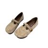 Fashion New Women's Fashion Women Loafers Ballet Dance Shoes Slip On Cross Strap  Black Beige Brown Flat Low Heels Autumn Spring Dress