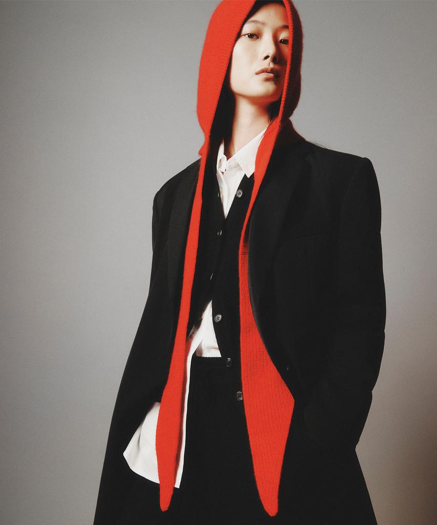 Eleuheuseu 100% Cashmere Hooded Muffler (Select 1 Of 4)