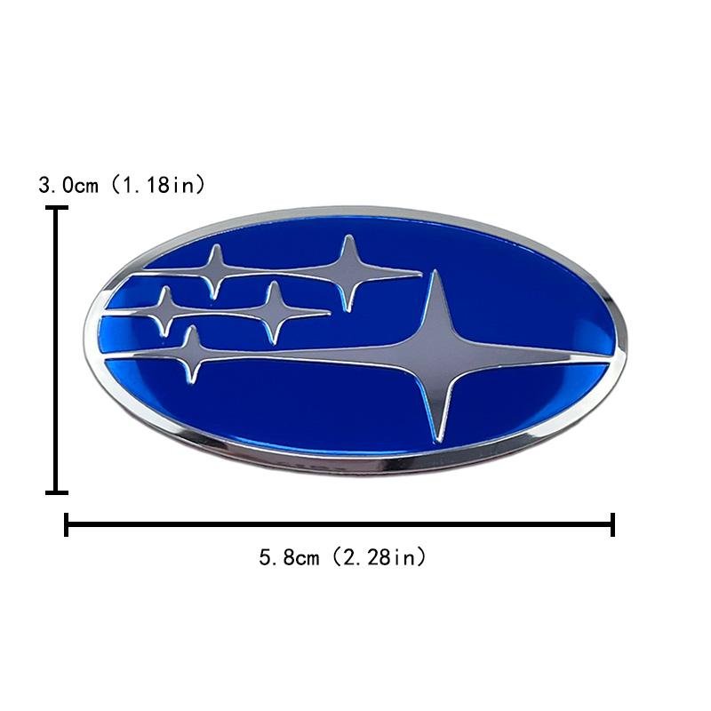 For Subaru Forester Outback Legacy Impreza STI BRZ 58mm Alloy Car Steering Wheel Center Emblem Badge Decal Auto Accessories X4