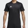 adidas T Shirts Men's Black Crew Neck Moderate Straight Fit CE9021