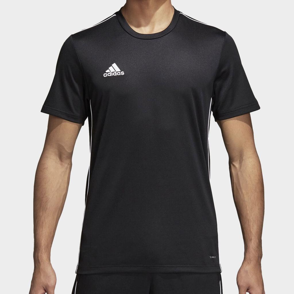 adidas T Shirts Men's Black Crew Neck Moderate Straight Fit CE9021