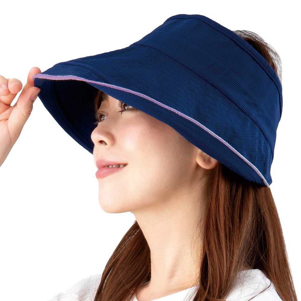 

Женская шляпа-козырек от солнца Alphax в рубчик с защитой от УФ-лучей