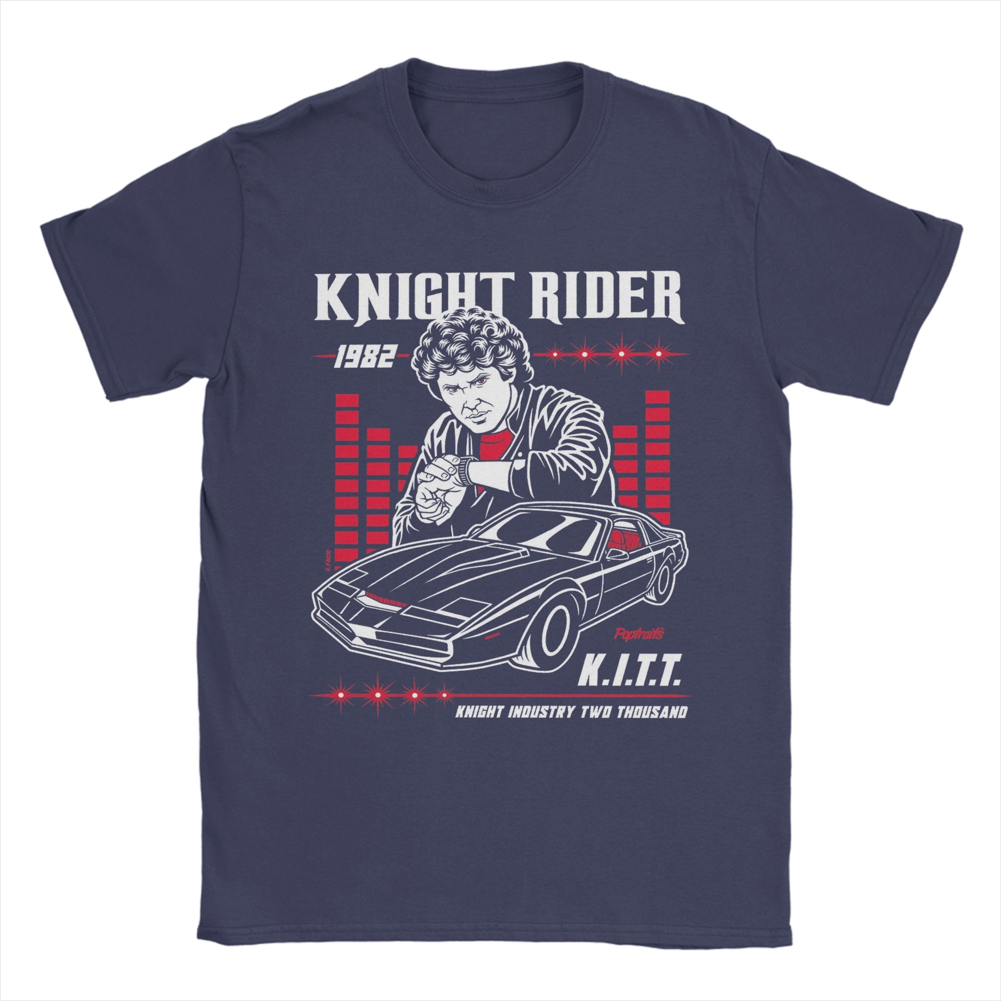 

Men TShirts KITT Knight Rider Novelty Pure Cotton Tees Short Sleeve T Shirt Crew Neck Clothing New Arrival 4XL