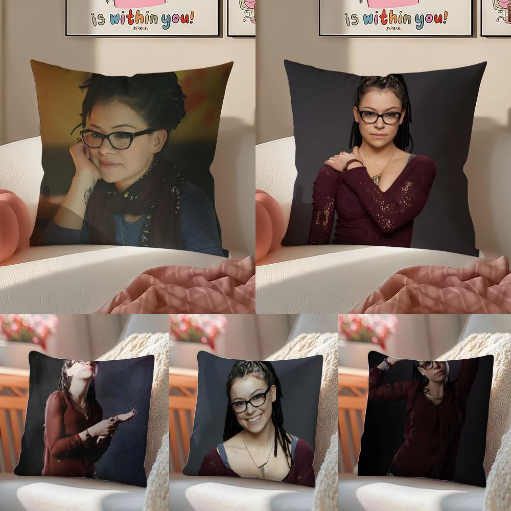 German Crime Drama Star Cosima Niehaus Cushion Cover Pillowcase Short Plush Invisible zipper Room Sofa Cushion Cover