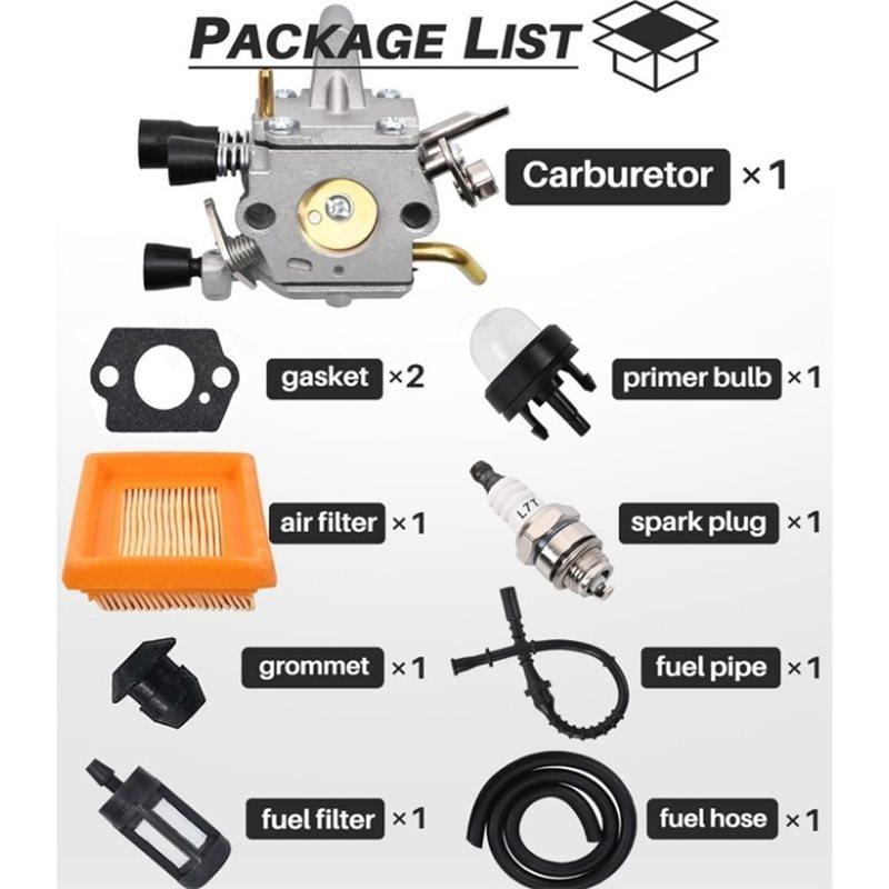 B97A-Carburetor Replacement Parts For STHIL FS250 FS120 FS200 FS300 FS350 Trimmer, For JRISBO FS250 Eater Carb Rebuild Kit