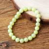 Natural Lemon Jades Bracelet Natural Yellow Stone Beads Bracelets for Men Women Ice Gem Bangle Elastic Jewelry Gift for Lovers