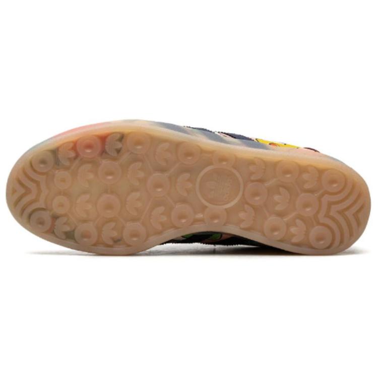 Adidas Sean Wotherspoon X Gazelle Indoor Kaleidoscopic Lens Unisex Sneakers Multi-Color Ecru-Tint Shadow-Navy IG2849