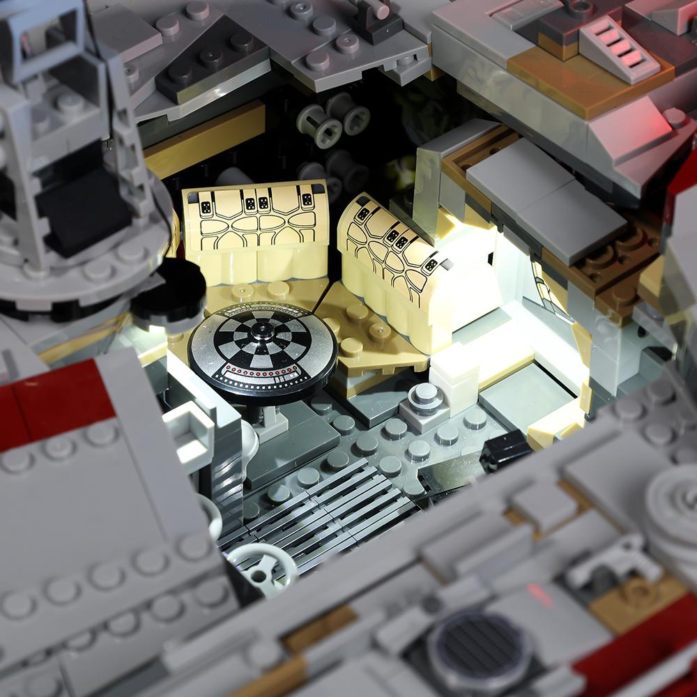 DIY LED Lighting Kit For Lego 75192 Millennium Falcon™ Light Kit Building Block Toy Decoration Adjustable Lighting Accessories