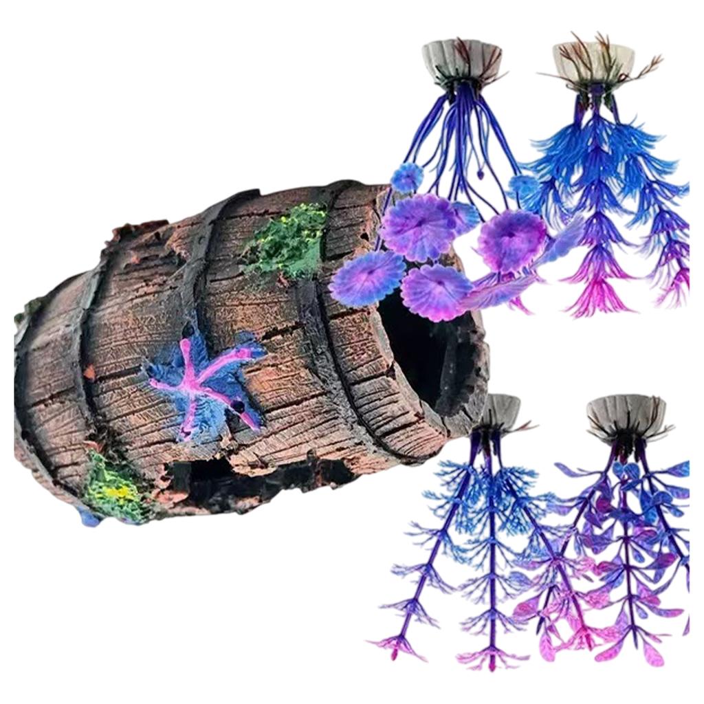 Resin Corals Fishtanks Accessories Natural Underwater Habitat Decors Pet Safe Aquariums Ornament For Aquariums Enthusiasts