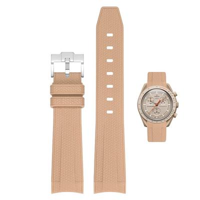 20mm Řemínek k hodinkám a Gumový řemínek k hodinkám se Silikonem Vodotěsný a Obsahuje Nástroj na úpravu a Pružinu Omega, Swatch, MoonSwatch, Omega,