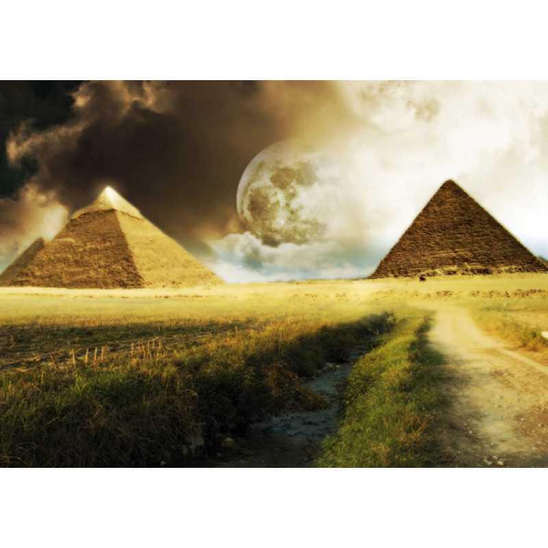 Framed Pyramid Egypt Poster - Decorative Kraft Paper Wall Art with Free Shipping