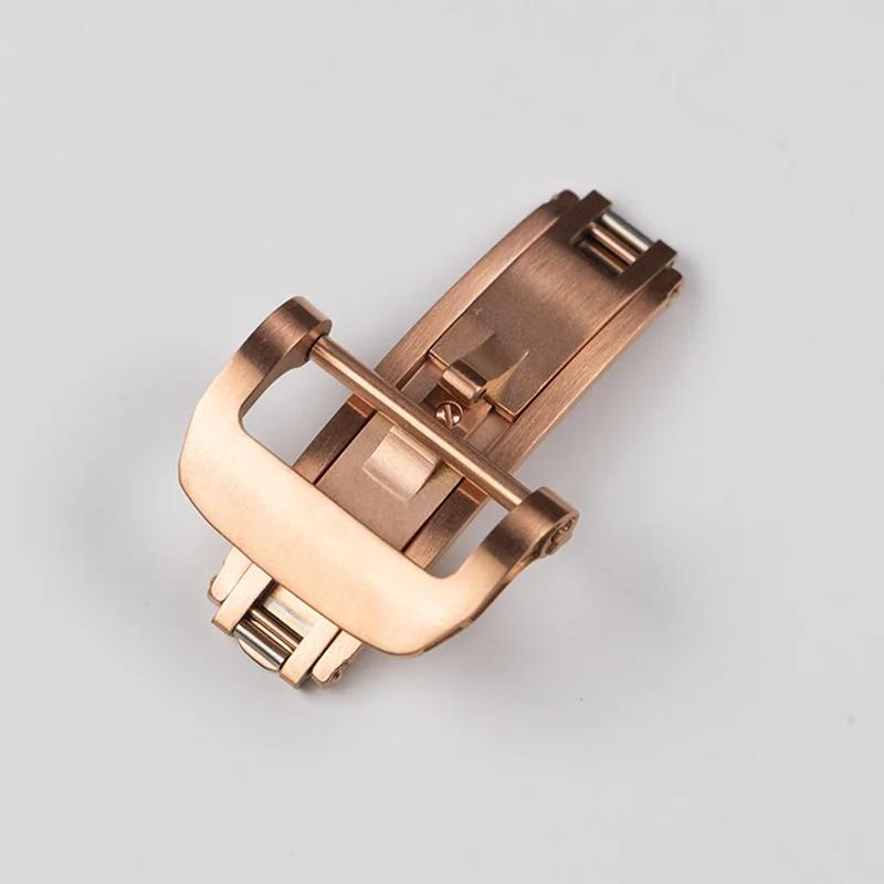 18mm 20mm 22mm RM Clasp Buckle For Apple Watch Gramin Galaxy Watch 3 4 5 Pro For HUWAWEI GT2 3 Pro Rubber Strap Butterfly Buckle