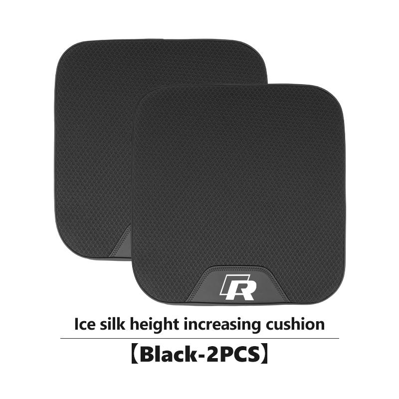 Car Sticker Hub Caps Universal Car Height Boost Seat Pad Ice Silk Breathable Memory Foam For Volkswagen VW Polo Jetta Sagitar Ma