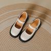 Platform small leather shoes women's new British college style soft girl shoes muffin thick heel word with Mary Jane single shoes women