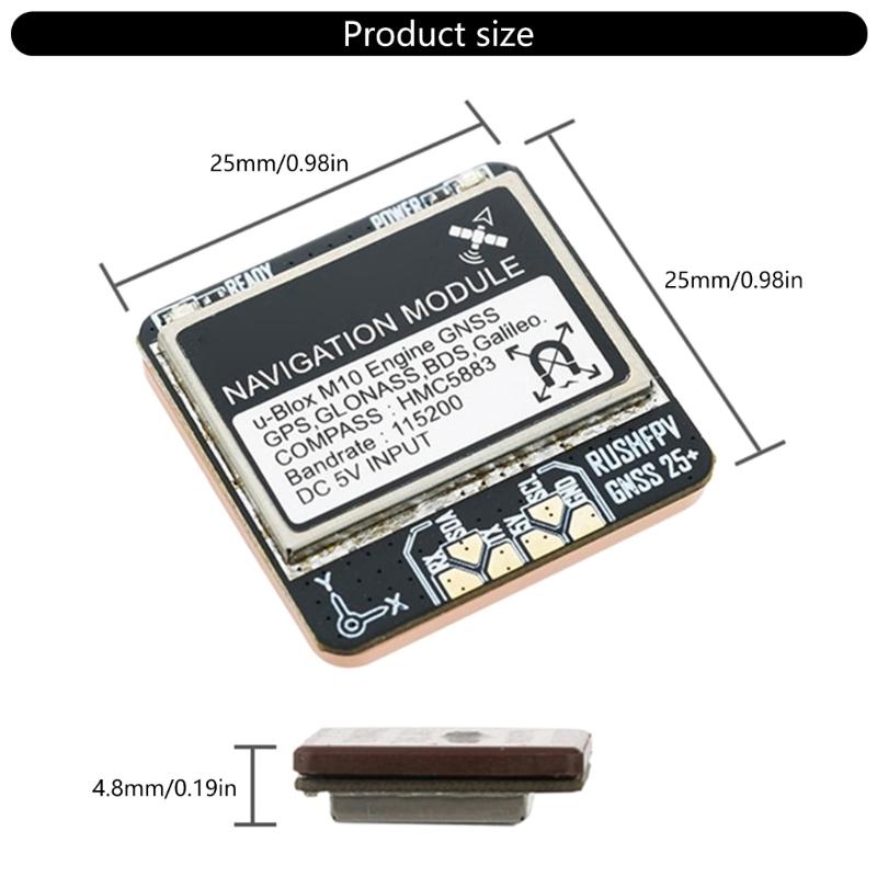 Advanced Drones Navigation Module 1HZ-10Hz Featuring Integrated Compass and Real Time FPV Data Transmission