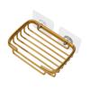 Aluminum Soap Dish Holder  Strong Suction Cup  Easy Installation  Space Saving Design  Suitable for Bathroom or Shower