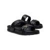 Fashion Cool Slippers Woman Fashion Outside Summer New Thick Soled Beach Shoes with Metal Belt Buckle Women's Flat Slippers Platform