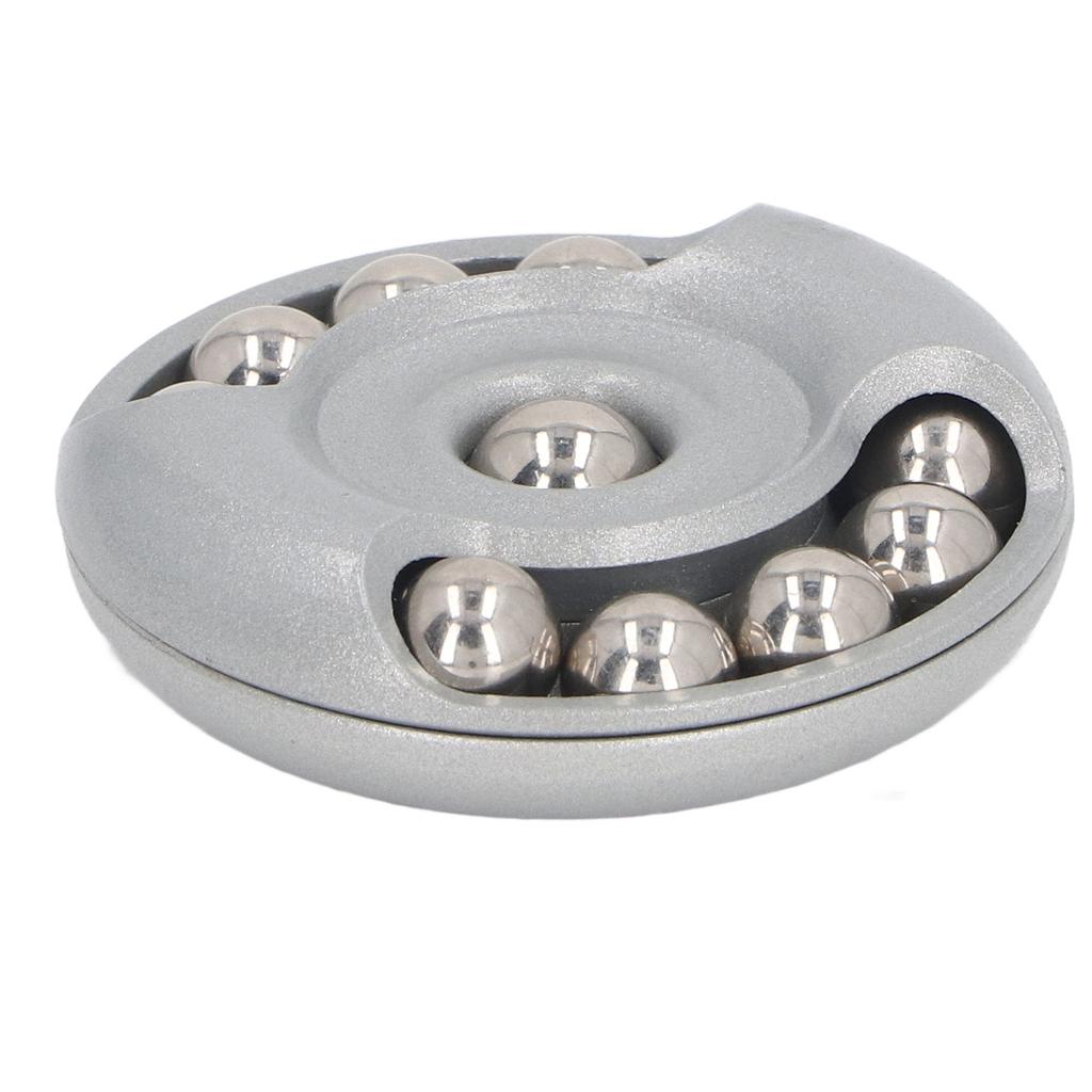 Click Slider Metal Round Shape Anxiety Stress Relief Slider Sensory Toy for School Home Silver