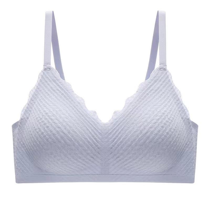 Wheat Ear Lace Suspenders Seamless Bra - Comfortable, Steel-Free, Thin & Fresh Underwear for Women.