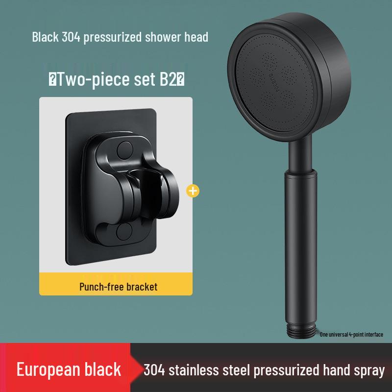 304 Stainless Steel Handheld Shower Head & Hose Set