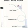 1pc Mobile Phone Lazy Person Stand, Bedside TV Live Broadcast Tablet Computer Double Clamp Spiral Base, Desktop Phone Stand,