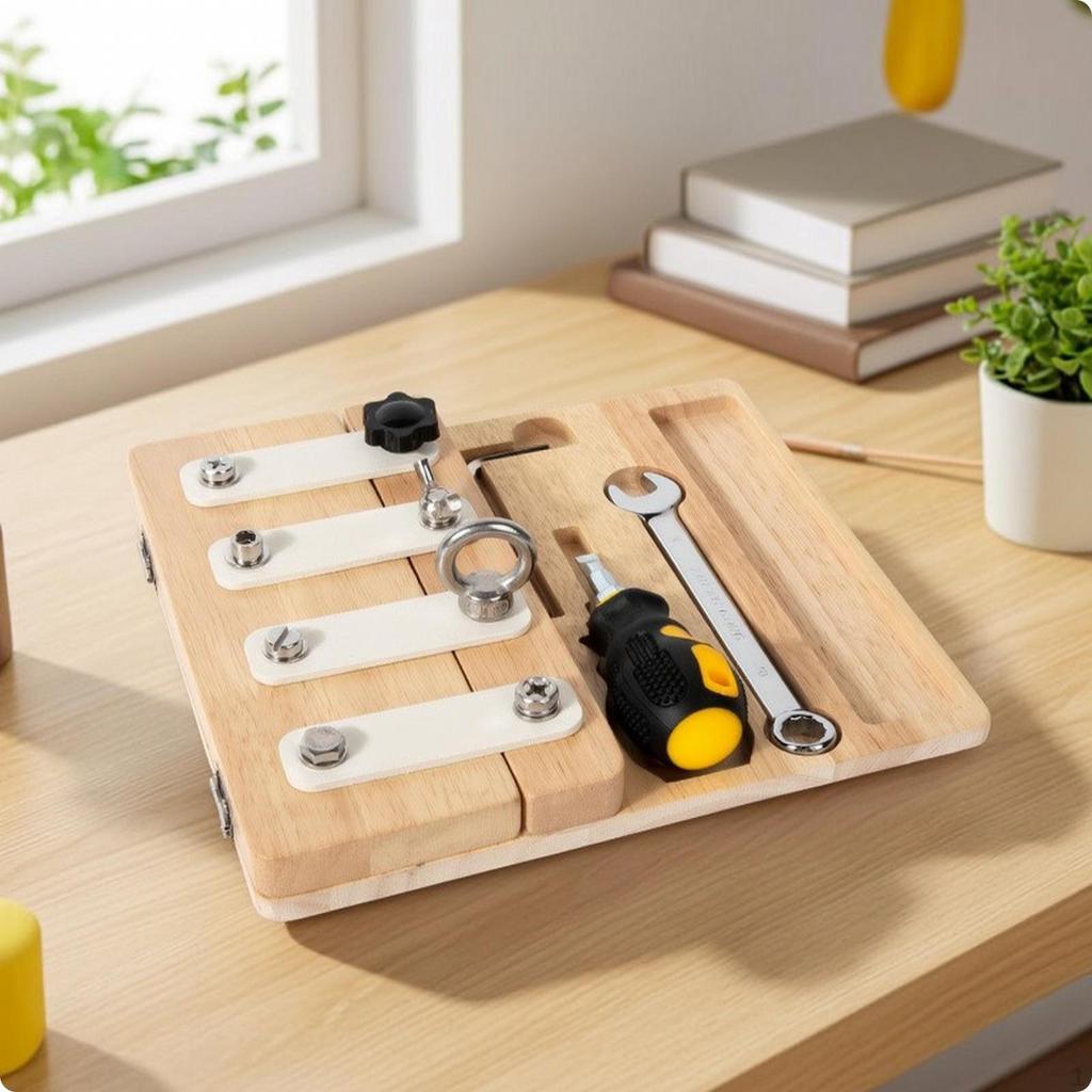 ChildCentered Screwdriver Board Wooden Fine Motor for Preschoolers, Young