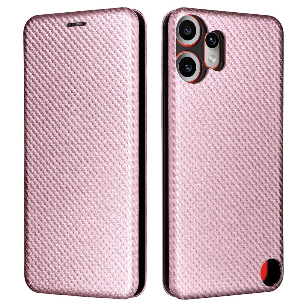 For Nothing CMF Phone 2 Pro Case Carbon Fiber Texture Drop-Proof PU Leather Phone Cover