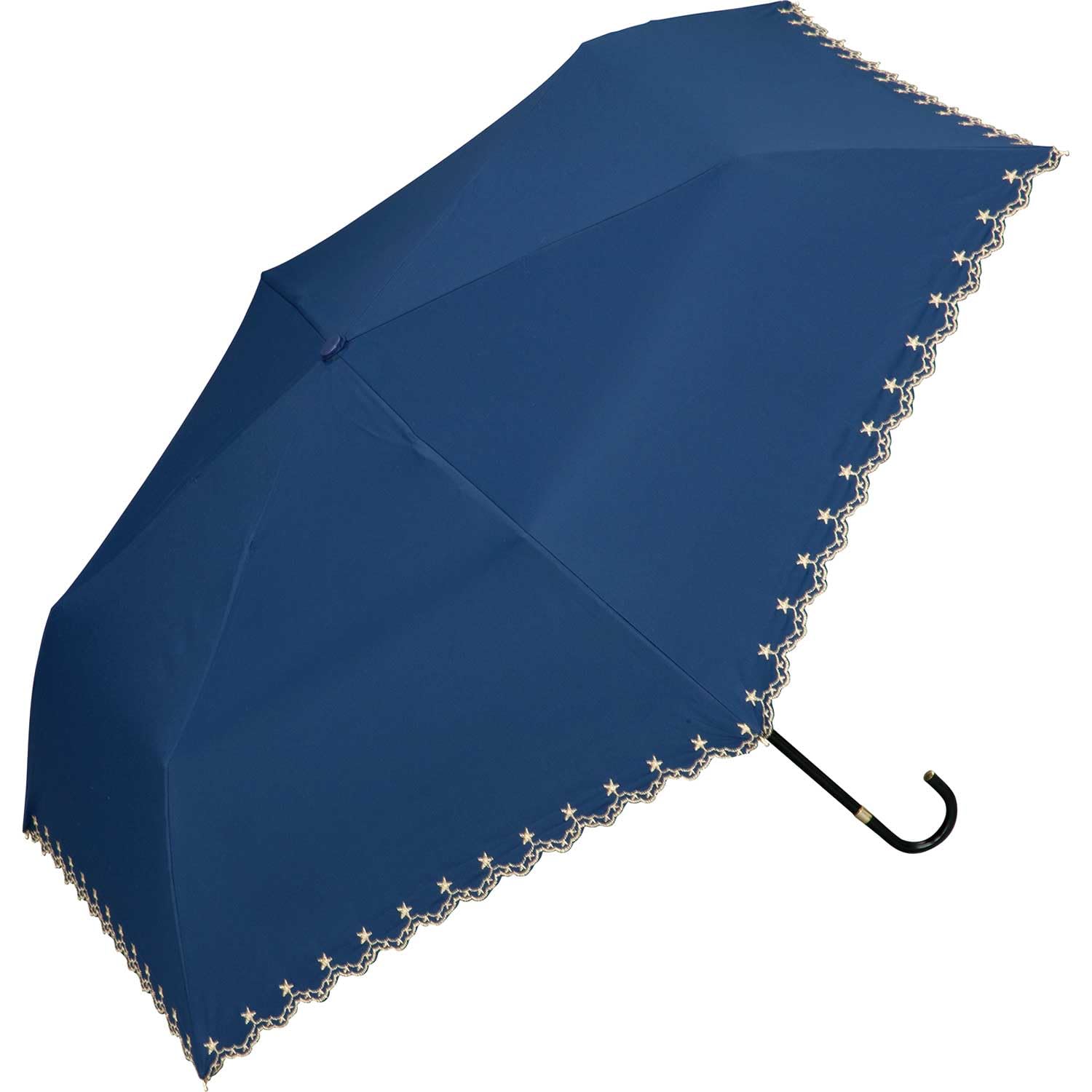 

Солнечный зонт с узором из звезд, фестончатый, легкий, УФ-защита UPF, термостойкий, подходит для дождя или складной зонт для и стильный и милый для продукта [2025] Wpc.