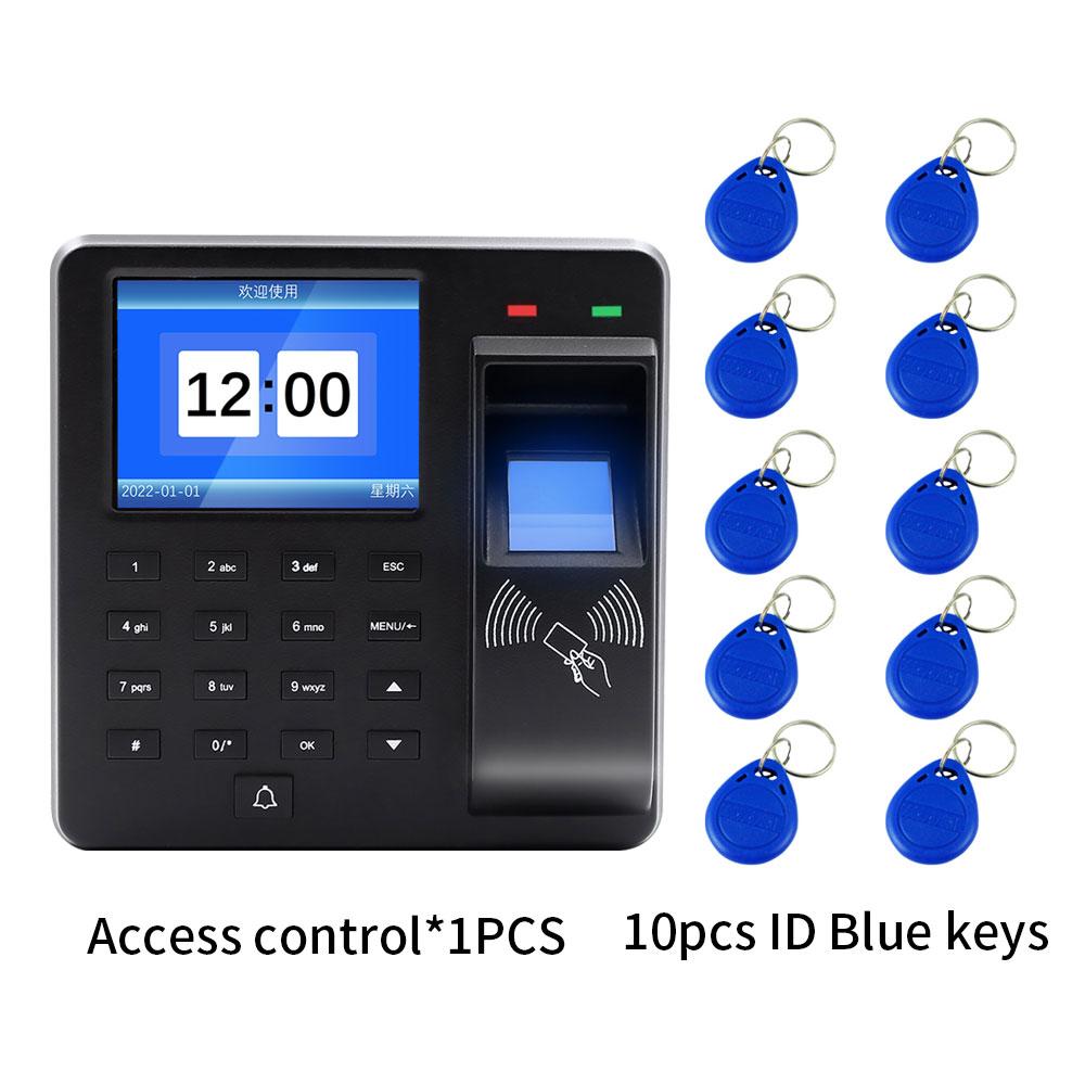 Biometric Fingerprint Access Control Intercom Time Attendance Machine Digital Electric RFID Code System For Door Lock Keys Tags