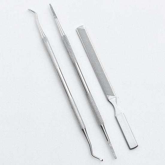 3 szt./zestaw Praktyczny podnośnik do paznokci Wielofunkcyjny pilnik do korekcji wrastających palców u nóg