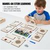 Wooden Walkie Talkie Kit for Kids DIY Wireless Communication Toy STEM Science Educational Project Learning Gift for Kids