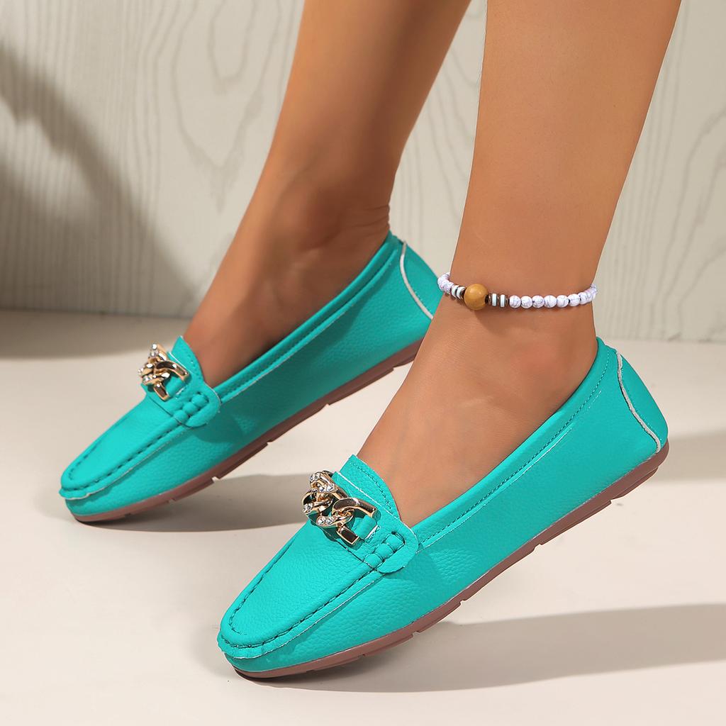 Fashion 2025 Autumn New Women Casual Slip On Flats Shoes Fashion Round Toe Loafers Comfortable Slip On Sneakers Women Zapatos De Mujer