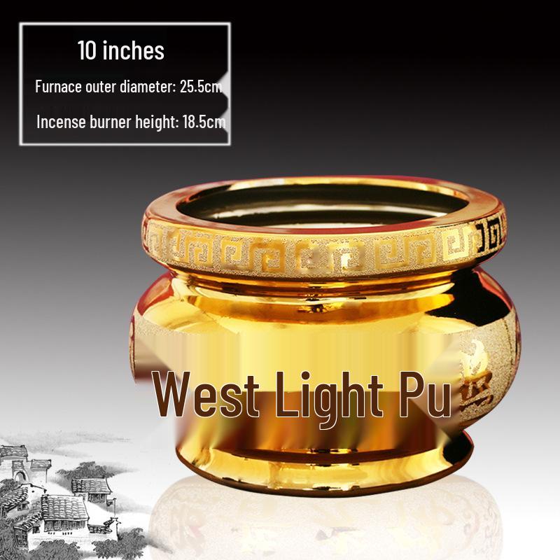 Ceramic Indoor Incense Burner for Buddhist Offerings - Small Holder for Living Room or Buddhist Hall.