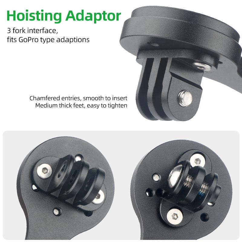 Bicycle Stem Computer Extension Stand Headlight Holder For Tarmac SL7/SL8 Camera Mount Bracket Fits DJI Insta360 Gopro Adaptors
