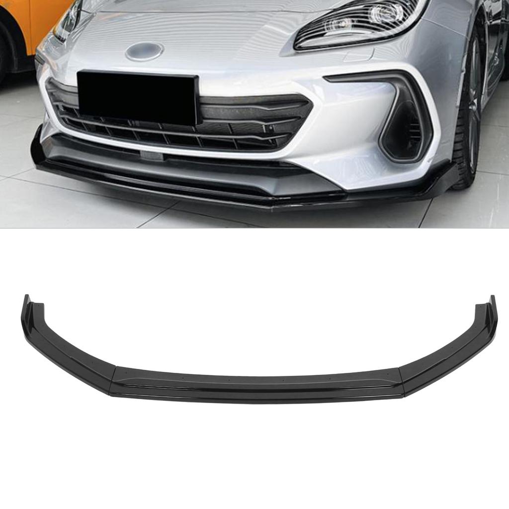 3 Parts Front Bumper Lip Spoiler Resistant Sporty Look Bumper Lip Diffuser Replacement for 2021 To 2023