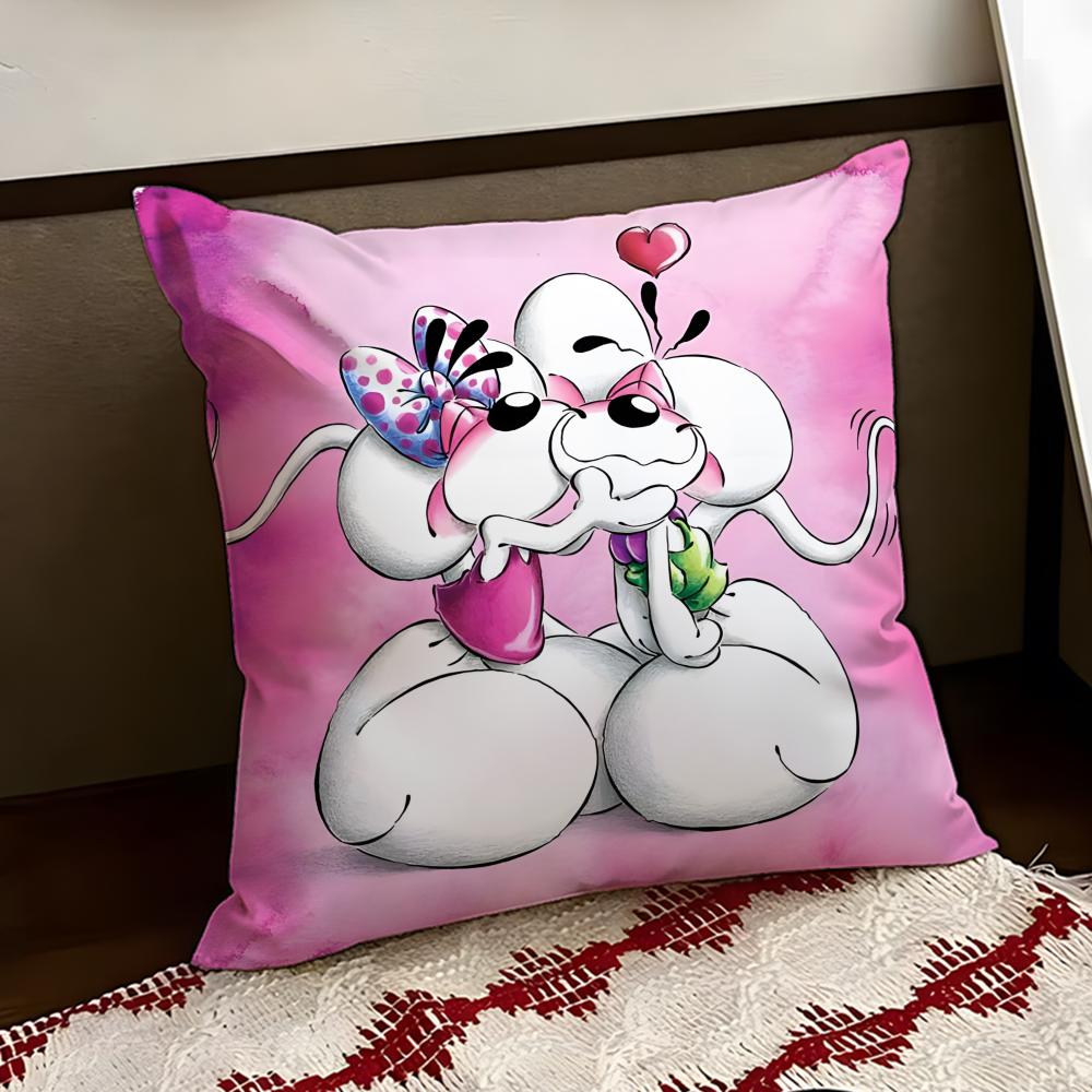 Cartoon DDiddl Cushion Cover Reversible Soft Durable Pillow Cover Home  Car MultiScene Use for Daily Comfort