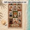 Animals Theme Soft Beach Towel Personalized Custom Name Text Towel Portable for Beach Pool Travel