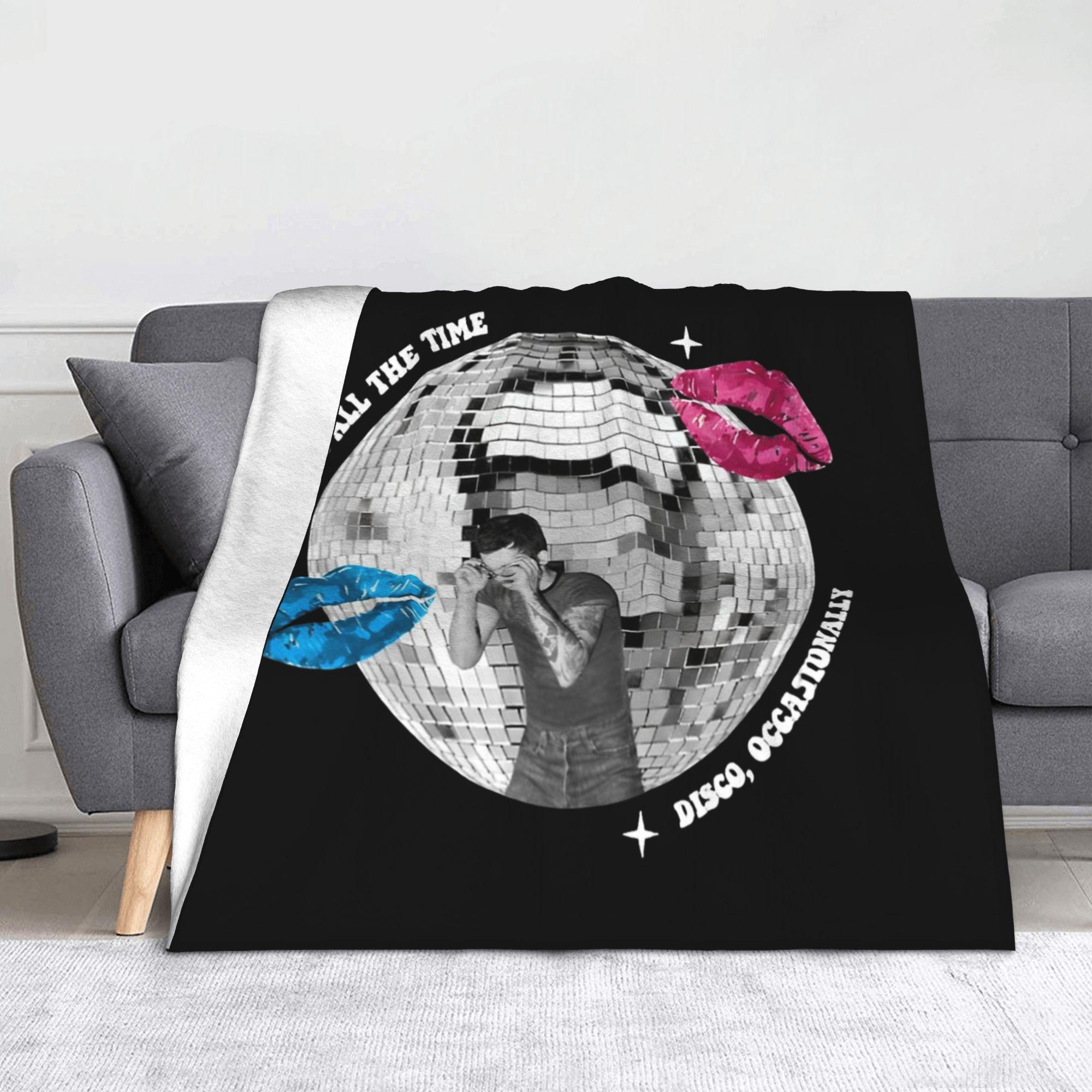 Harrys Styles Kiss All The Time Disco Occasionally Blanket Fleece Textile Decor Soft Throw Blanket for Sofa Couch Bedding Throws 130x150cm