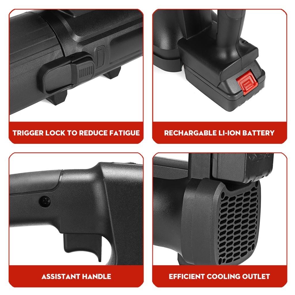 Cordless Leaf Blower 6 Speed Handheld Leaf Blower Dust Collector Sweeper 15000mah Li Battery Vacuum Cleaner New 2000W Electric Air Blower