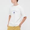 Uniqlo Buchstabenprint Schallplatte Rundhals T-Shirt Unisex Oberteile Weiß 434377-00