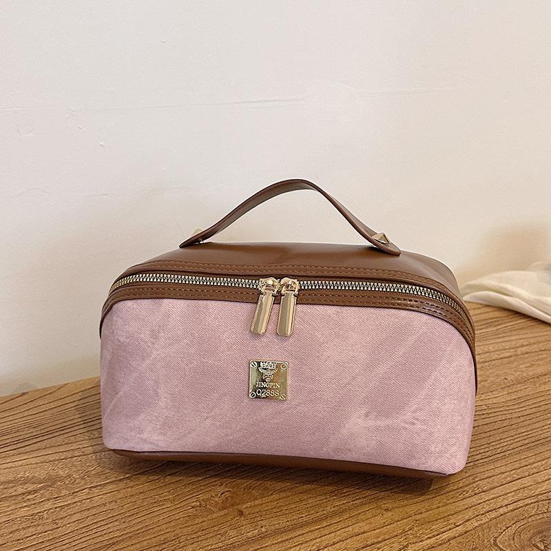 Celebrity Makeup Bag: Large Capacity Accordion Pillow Cosmetic & Toiletry Storage