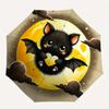 1pc Bat Cute Cartoon Design Automatic 3-Fold Cartoon Umbrella Design, Cute Cartoon Pattern, Portable Outdoor Umbrella, Perfect, Holiday Gift